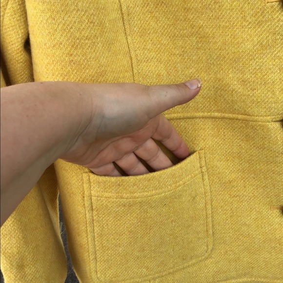 NWT Talbots Beautifully Made Yellow Wool Blazer - Picture 3 of 7